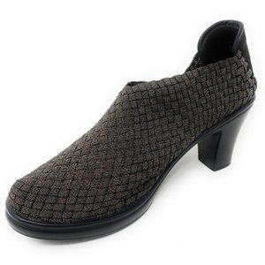 Brnie Mev Chesca Slip-On Ankle Bootie, Woven Material in Black, size 39